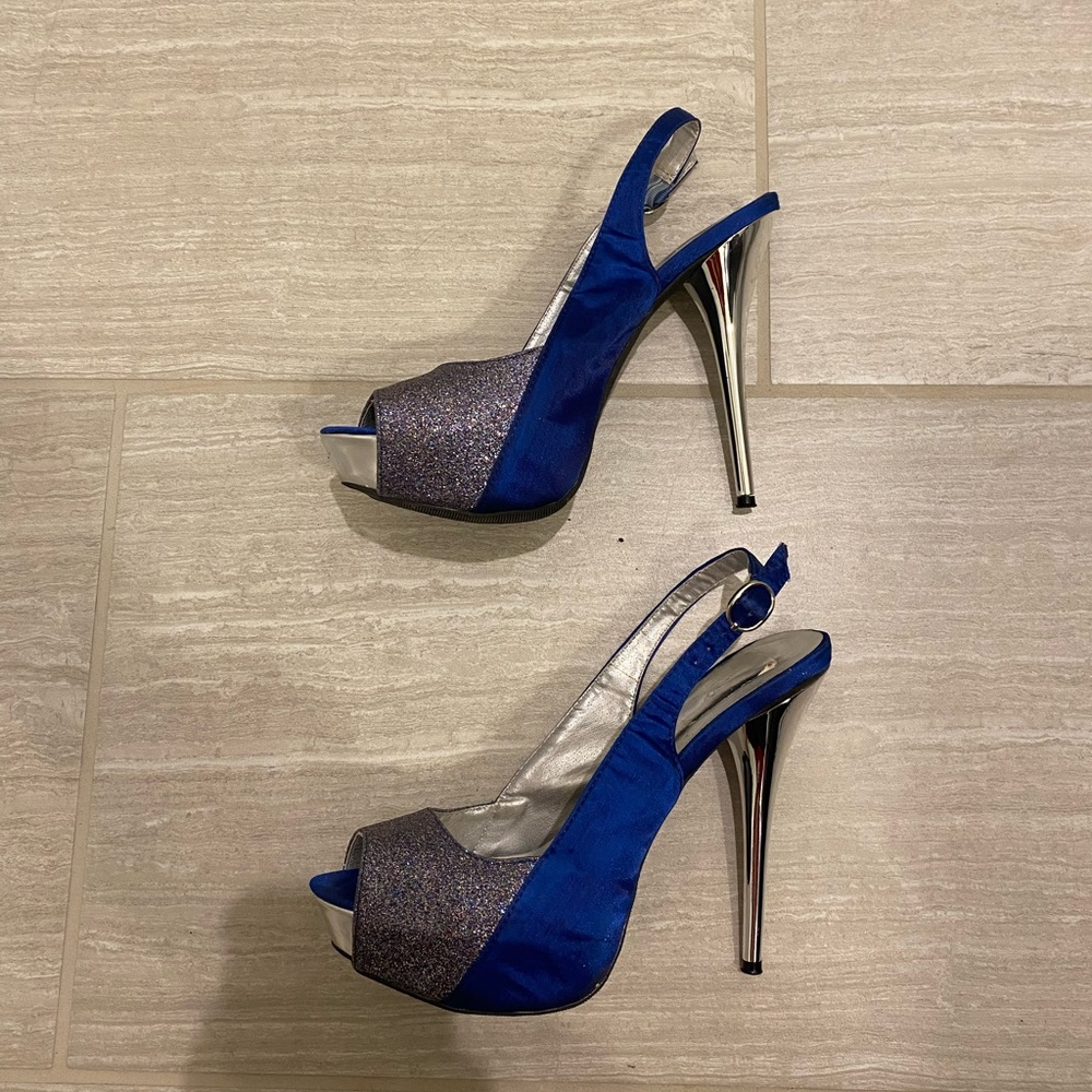 COPY - Blue and Silver Heels